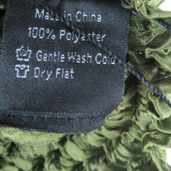 90s Magic Scarf Green Popcorn Shirt Retro One Size Small Medium Large - Picture 5 of 6